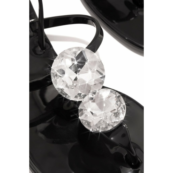 6, 7, 8, 10๐๐ฅGemstone Sparkling Sandal - Black - Picture 4 of 9